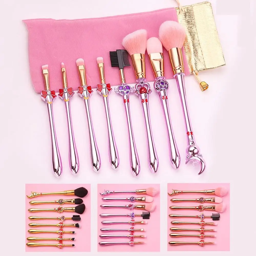 

8PCs Makeup Brushes Set Powder Foundation Blush Blending Eye shadow Lip Cosmetic Beauty Make Up Brush Beauty Tool Kit