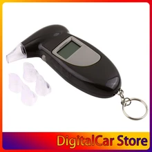 Digital Alcohol Breath Tester Analyzer Detector Test Keychain Breathalizer Breathalyser