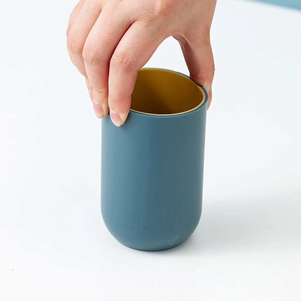 Простая двухцветная щетка My Teeth Cup, чашка для ванной, чашка для воды, простая креативная домашняя зубная щетка, чашка