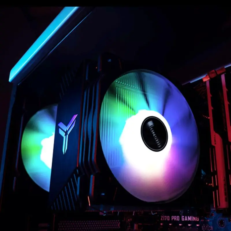 4 теплопроводов холодильник Процессор процессорный кулер для AMD Intel 775 1150 1151 1155 1156 1000CR Процессор радиатора молчание 4Pin ПК Процессор Вентилятор охлаждения