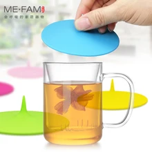 ME. FAM Универсальная мягкая силиконовая крышка для чашки 10 см, крышки для кружек с защитой от пыли, стеклянная керамическая Пластиковая крышка для стакана воды, многоразовая крышка