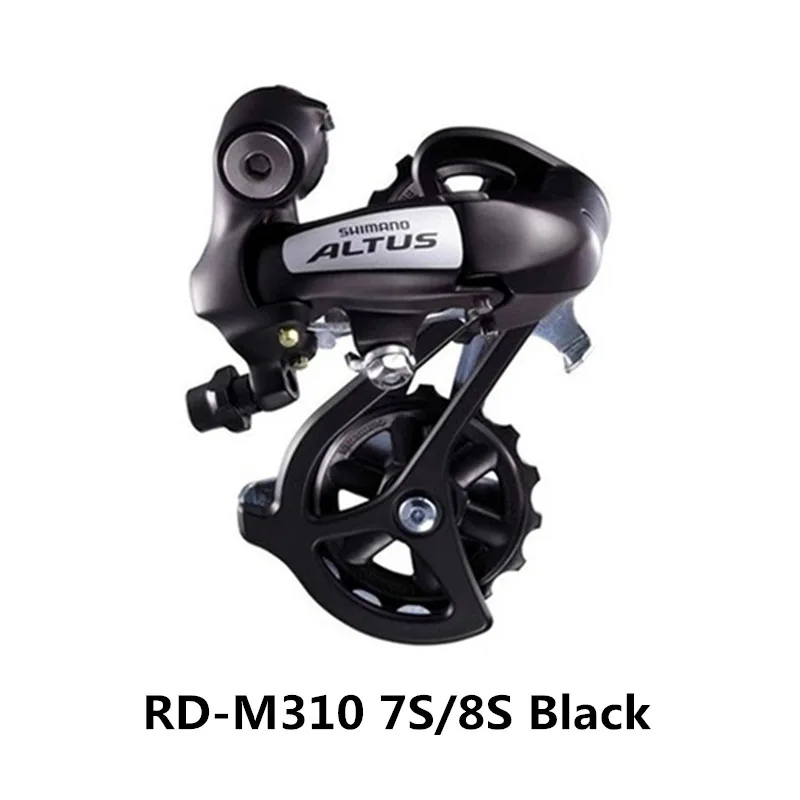 SHIMANO RD-M310 горный велосипед задний циферблат 7 скорость/8 скорость/24 Скорость задняя передача черный/серебристый - Цвет: RD-M310 Black