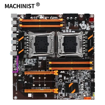 

MACHINIST x99 Dual CPU Motherboards Socket LGA 2011-3 Dual USB3.0 SATA3.0 NVMe M.2 8* DDR4 Up to 128GB mainboard