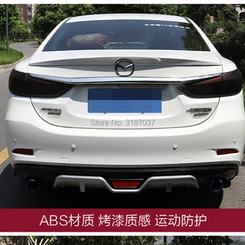 

For Mazda 6 Atenza Body kit Rear spoiler ABS Plastic Unpainted Color Rear Roof Spoiler Wing Trunk Lip Boot Cover Car Styling