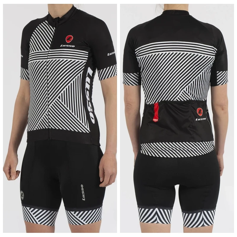 sets LUSSO Летняя женская велосипедная одежда, одежда для гонок, одежда для велоспорта, Ropa Ciclismo, комплект для девочек, велосипедная майка, комплект для езды на горном велосипеде - Цвет: sets