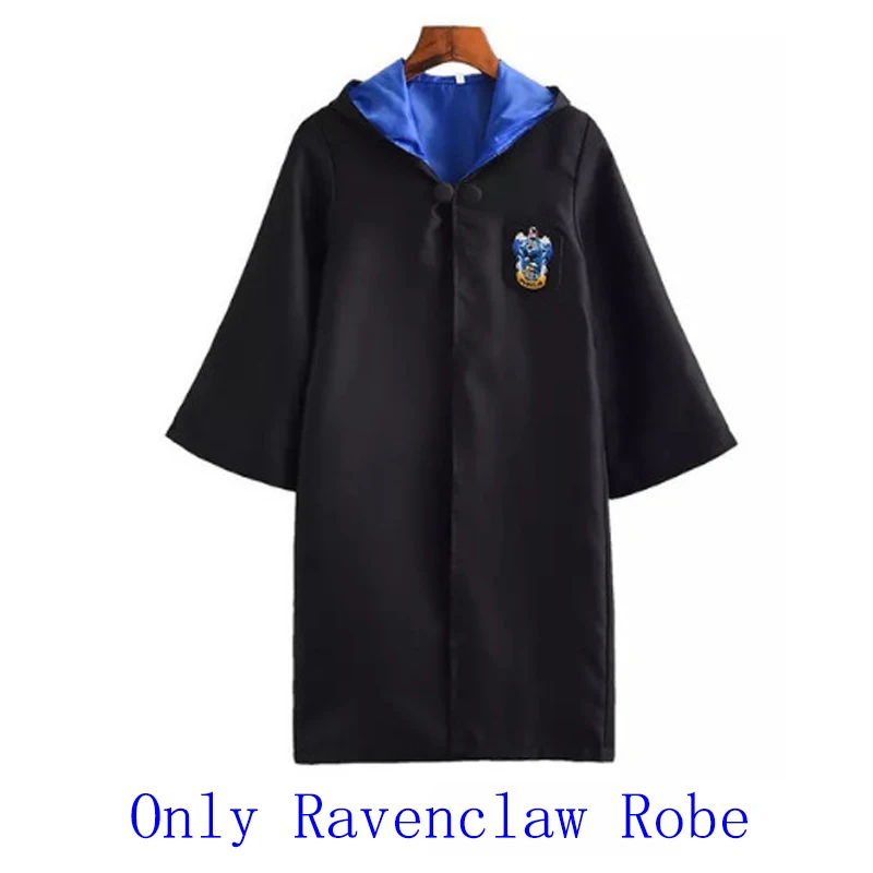 Ravenclaw Костюмы для косплея, костюмы Поттера, волшебный халат, плащ, костюм Хогвартс, Униформа, плащ Гриффиндор Слизерин, Рейвенкло, хаффлпуф, Хэллоуин - Цвет: Ravenclaw