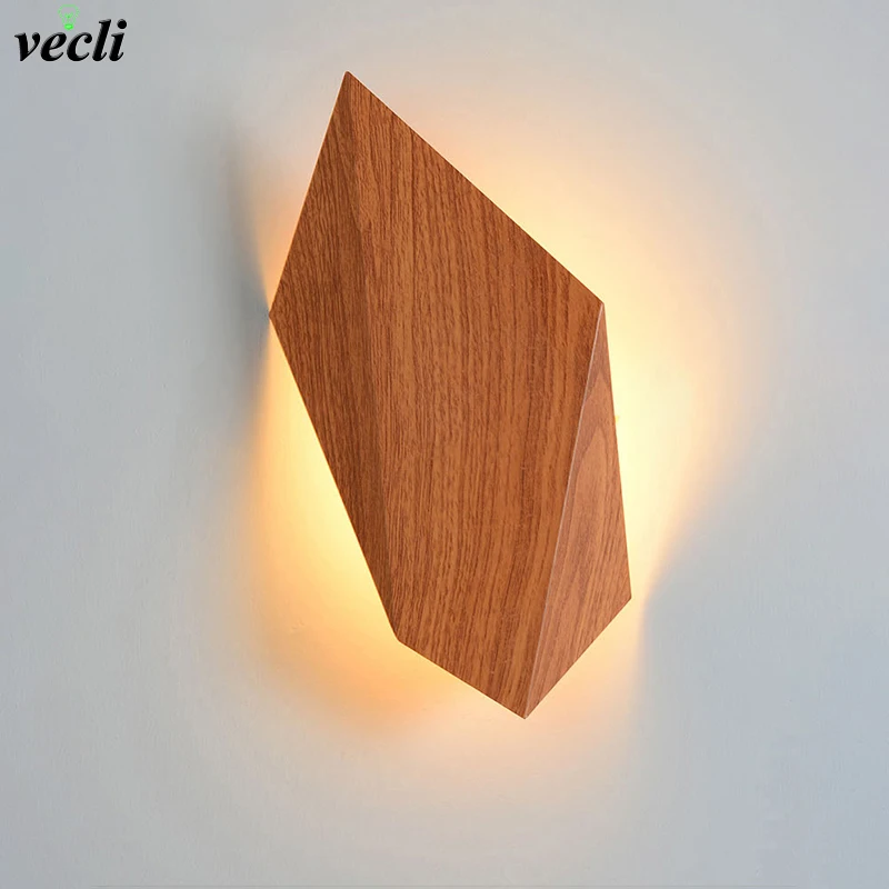 

Creativ Nordic Wall Light Led Wood Stone Imitation Design Interior Decor Wall Sconce Hotel Corridor TV Background Lamp
