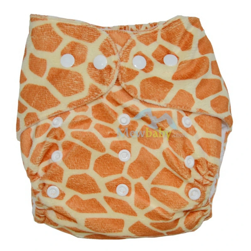 

One Size Fits All Waterproof Minky Cloth Diaper PUL Baby Pocket Diaper Cover with 1pc 3-layer Microfiber Insert ER50