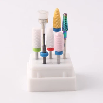 

7PCS Nail Drill Bits Sets Ceramic Tungsten Steel Alloy Drill Bit For Nails Removal Nail Polish Tool Pedicure Tip Manicure Drill
