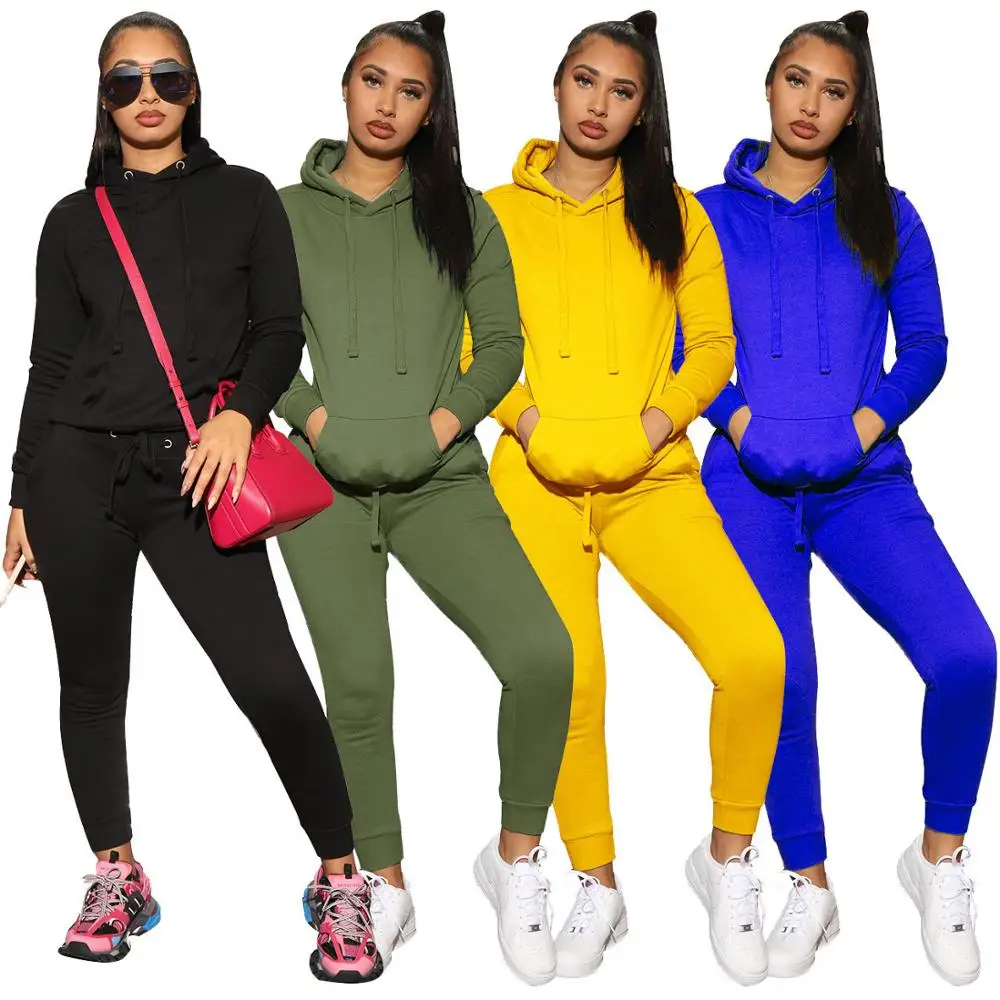

women two piece set long sleeve tracksuit for women hoody pants two pieces sets 2020 spring summer women's suits