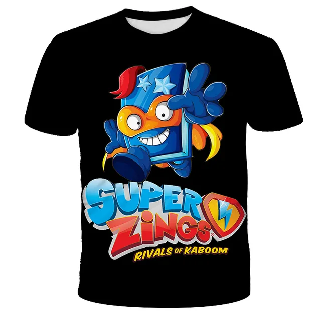 Super Zings T Shirt Kids Toddler Anime Game Streetwear Short Sleeve Children's T-Shirt Superzings Tshirt Children Clothes Tops TX-18183