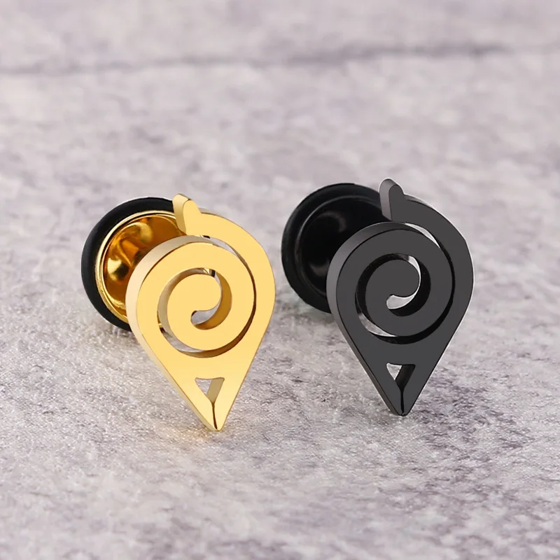 Stud Earrings Titanium steel Stud Earrings Anime For Women Girls Fashion Geometric Ear Jewelry Birthday Gifts 1 Piece / Pair