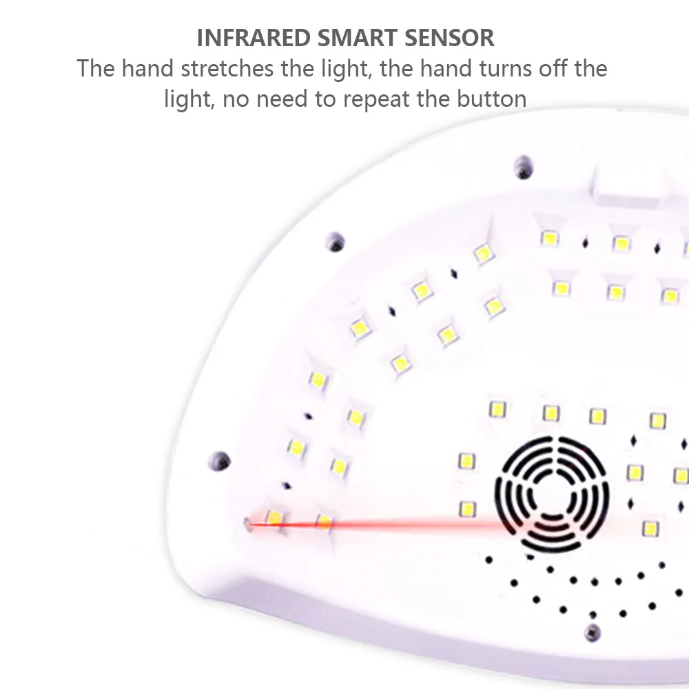 120 Вт 42 светодиодный s УФ светодиодный светильник для сушки ногтей встроенный вентилятор охлаждения две руки лампа для ногтей быстрая сушка гель профессиональные маникюрные инструменты
