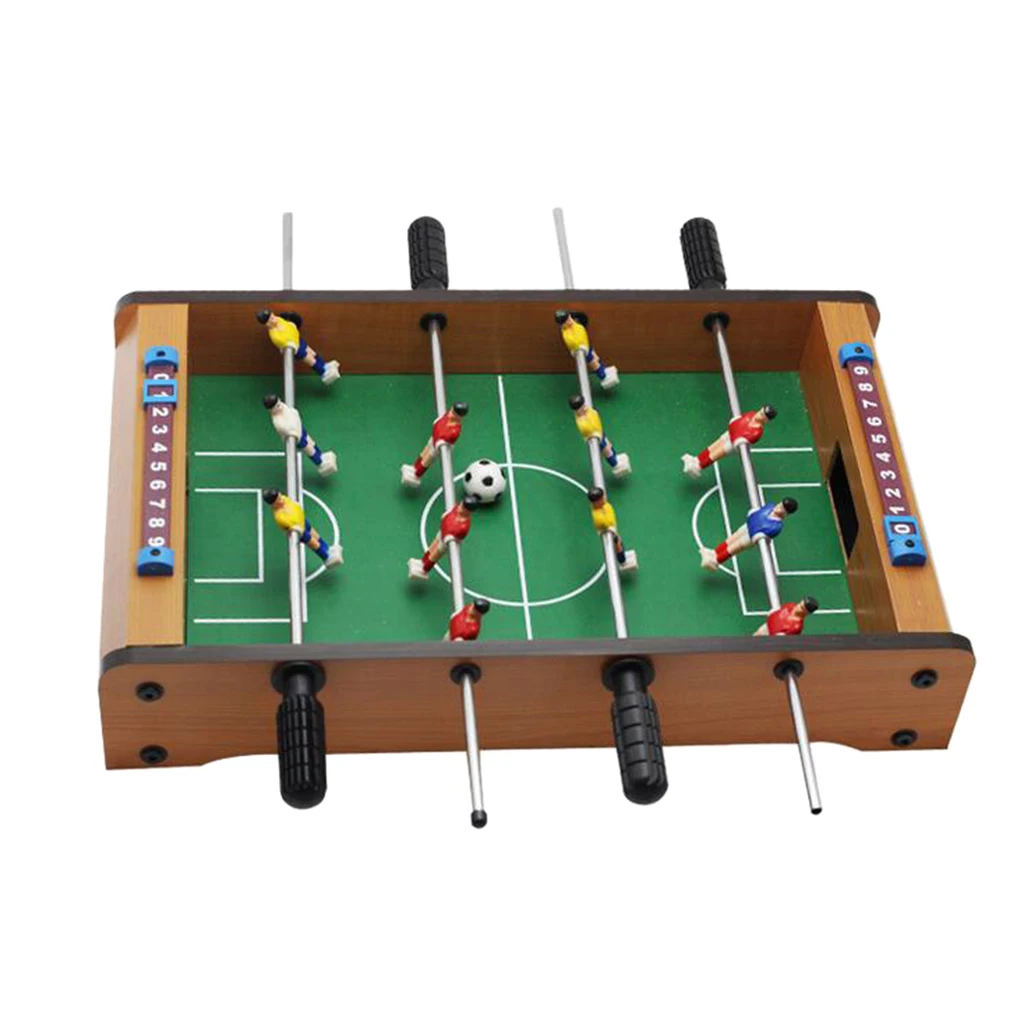Mini Tabletop Foosball Table-Portable Mini Table Football / Soccer Game Set with Two Balls and Score Keeper for Adults Kids