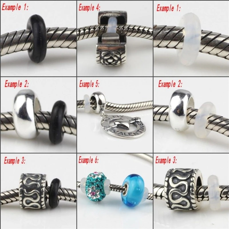 100 Distanziatori In Gomma Trasparente Per Gioielli Fai Da Te – Anelli 6x2 Mm Per Bracciali E Collane - 3
