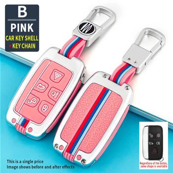 Coperture del supporto della copertura della cassa chiave a distanza dell'automobile in lega di zinco per Land Rover Range Rover Sport Evoque Freelander per Jaguar XF XJ XE XJL XF 2 Coperture del supporto della copertura della cassa chiave a distanza dell'automobile in lega di zinco per Land Rover Range Rover Sport Evoque Freelander per Jaguar XF XJ XE XJL XF - Coperture del supporto della copertura della cassa chiave a distanza dell automobile in lega di