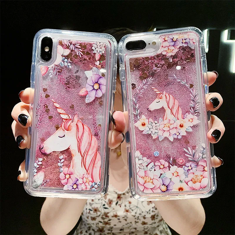Милый мультяшный чехол с лошадью для Huawei Y9s Y7p Y9 Y7 Y6 Y5 Prime 2019 Pro Lite 2018 2017 блестящий