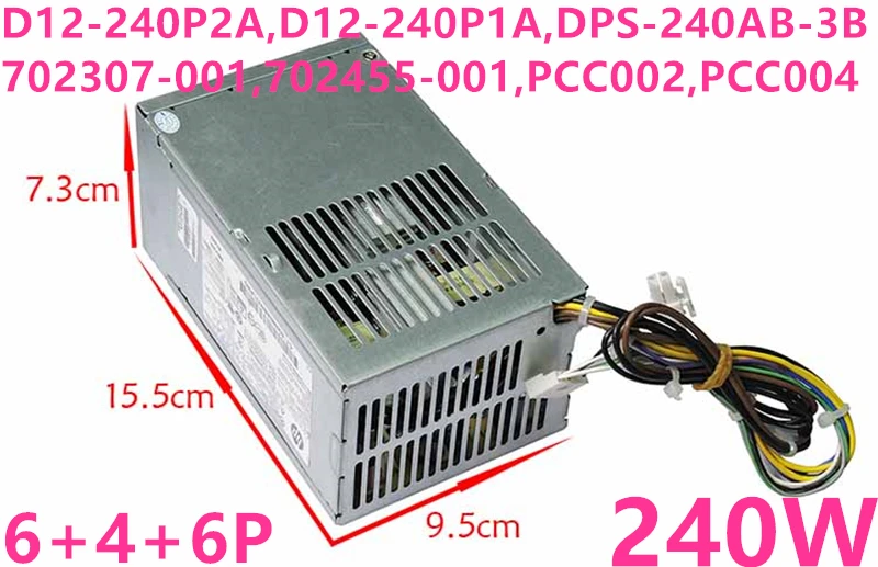 Блок питания для hp ProDesk 600 800 G1 с волокнно-Оптической вилкой Питание D12-240P2A D12-240P1A DPS-240AB-3B 702307-001 аккумулятор большой емкости PS-4241-1HC PCC002 PCC004