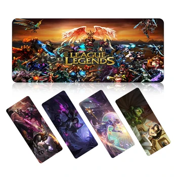 

Gaming Mouse Pad Gamer Large Rubber XL MousePad Notebook Keyboard Pad Computer Yasuo Lucian For League Of Legends Desk Mats