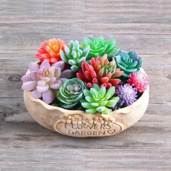 

10pcs/set Mini Unpotted Fake Succulent Plants Artificial Plastic Faux Succulents Artificial Succulents