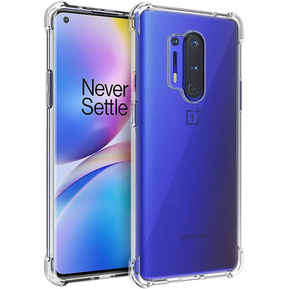 外装美品　oneplus 8 無印　ケース付 耐衝撃クリアケース Oneplus 8 ワンプラス 8 プロ 9 9R 7 7T Nord 2