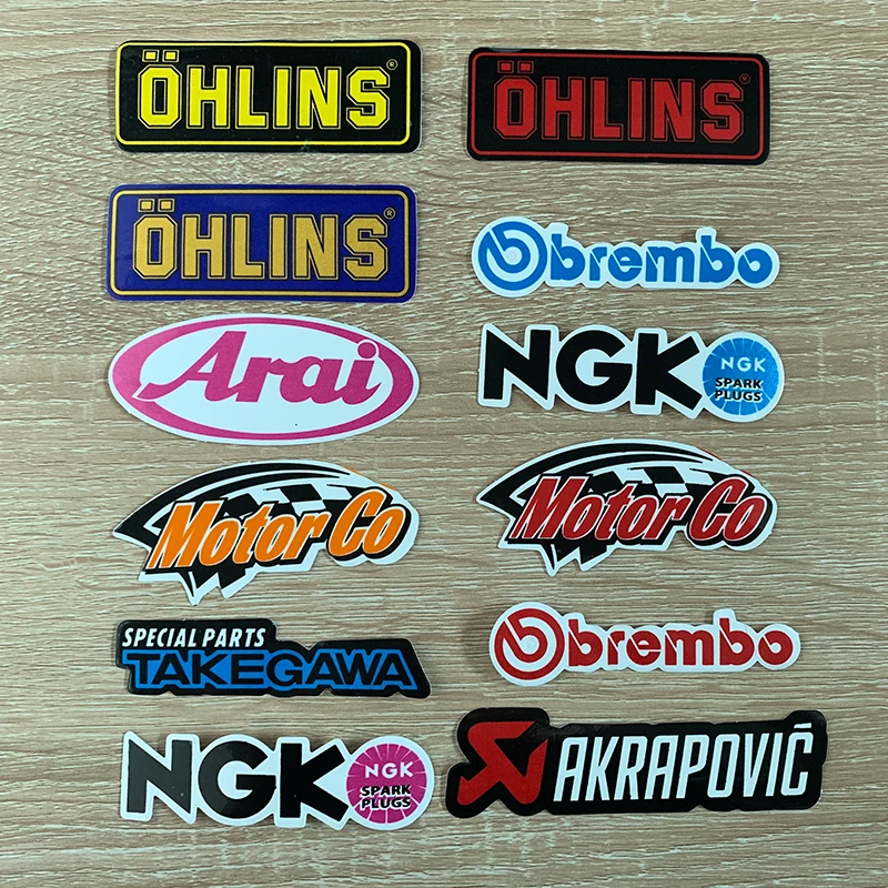 

2/3pcs Akrapovic Aral MotoGO Motorcycle Bike Helmet Sticker Car Styling Vinyl Decal For YAMAHA Tmax DIV