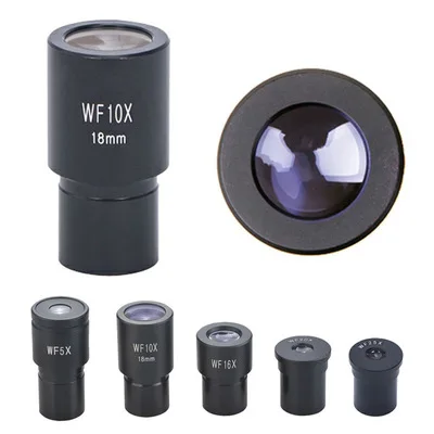 Широкоугольный окуляр микроскопа WF5X/wf10X/WF16X/WF20X/wf25X интерфейс 23,2 мм большое поле зрения