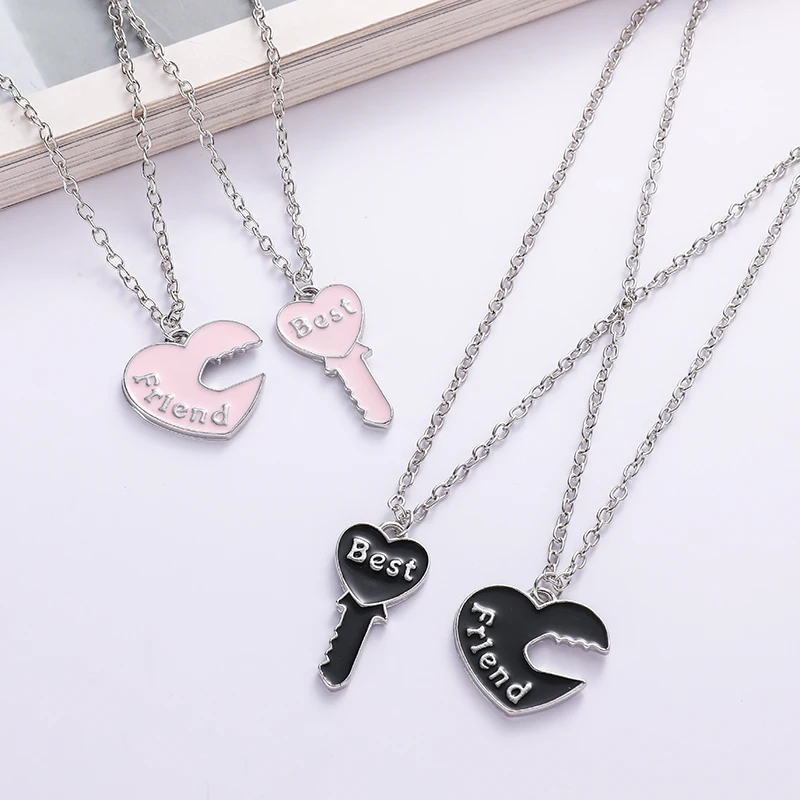 Romantic Best Friends Honey Love Couple Pendant Necklace Pcs/Set