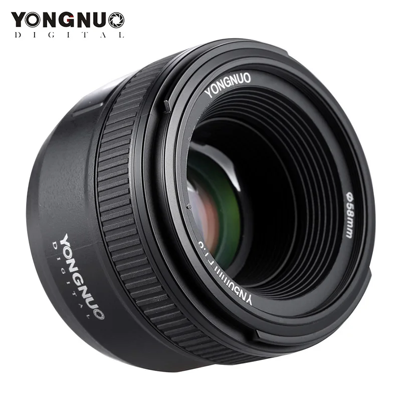 Объектив YONGNUO для камеры Canon Nikon D800 D300 D700 D3200 D3300 D5100 D5200 D5300 DSLR 50 мм|Объективы