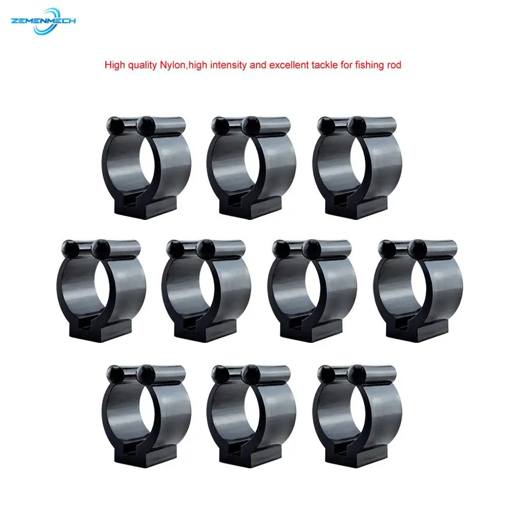 Fishing Tackle Nylon Portable Fishing Pole Clips Plastic Club Positioning Clamps Holder Accessories Wall Mounted Plastic Grips