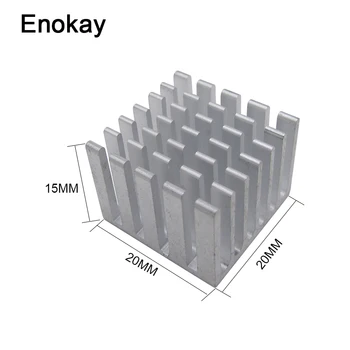 

Wholesale 10 Pieces Lot 20x20x15mm Aluminum Heatsink Radiator For Chip Electronic