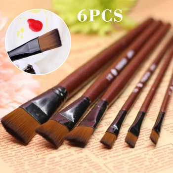 

1 Set Paint Brushes Acrylic Painting Brushes Wood Handle Art Drawing Brush Paint Tool Kit Art Supplies