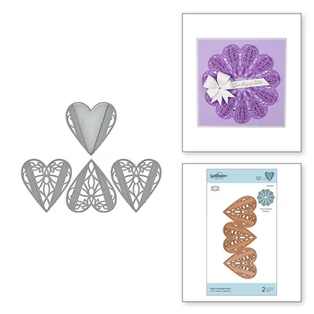 

2020 Hot New Cuts Heart Nesting Embossing Folders Molds Metal Cutting Dies Foil and Crafts Scrapbooking For Card Making stamps