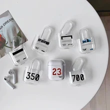 Уличный тренд, прозрачный чехол для AirPods, чехол для беспроводных Bluetooth наушников, чехол для Air pods, чехол для Air Pod 2, чехол s