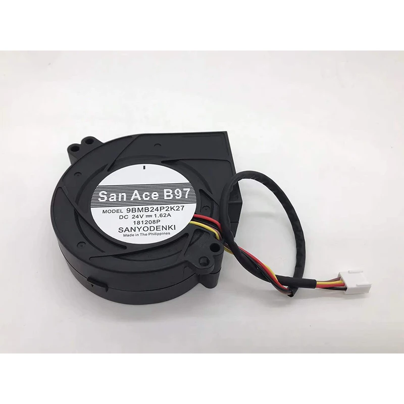 Original para Sanyo dc Ventilador 9bmb24p2k27 9cm 9733 24v 1.62a San Ace B97 Ventilador Centrífugo de Fios Turbo Novo