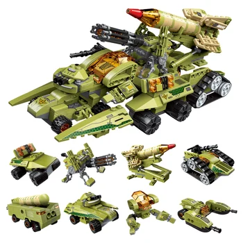 

Technic Car Thunder Expedition Chariot 8-in-1 Citys Armored Radar Vehicle Missile Shadow Pulse Building Blocks Children's Toys