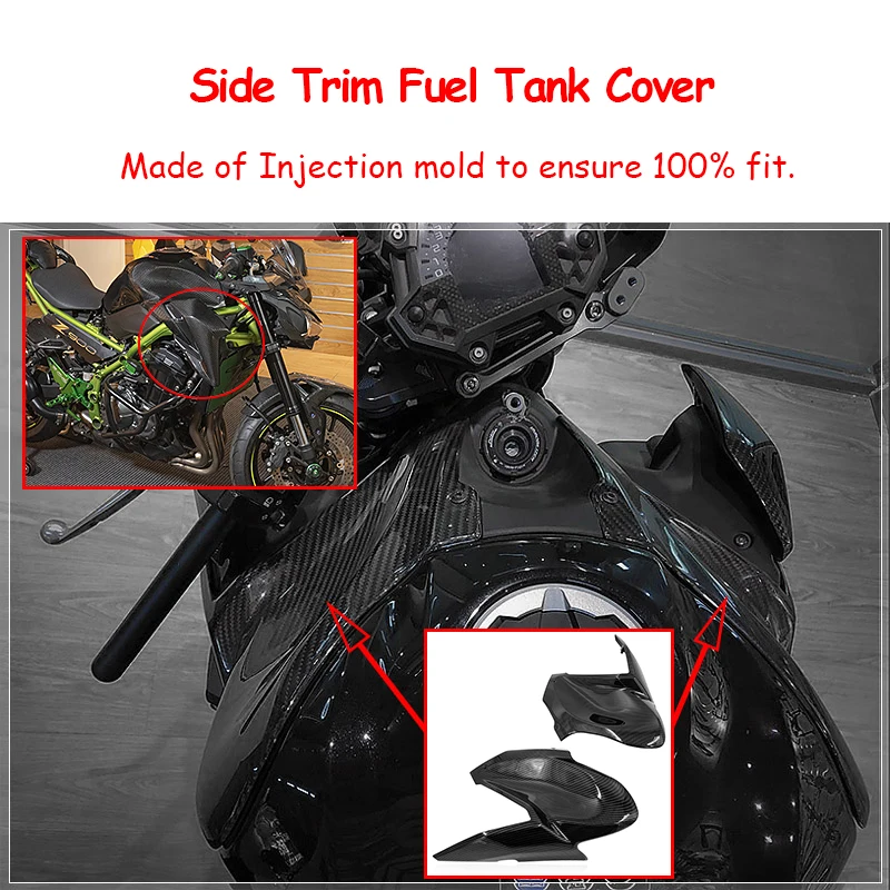 Motorcycle Gas Tank Side Trim Cover Panel Fairing Cowl For Kawasaki Z900 2017 2018 2019 Z 900 moto Accessories Motorbike Parts (15)