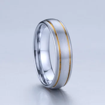 

2020 new Gold Line tungsten carbide ring designs jewelry 6mm Alliances Couple wedding rings for men and women Wholesale