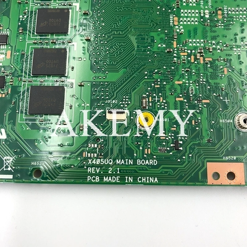  SAMXINNO For ASUS X405U X405UN X405UR X405UQ X405URP X405UF Laotop Mainboard X405UR Motherboard W/ 