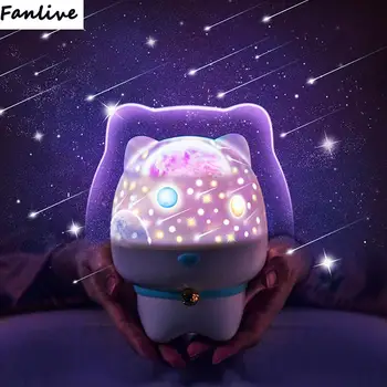 

10pcs LumiParty 360 Degree Rotating Bluetooth Remote Control LED Projector Lamp Starry Bedroom Romantic Home Decor