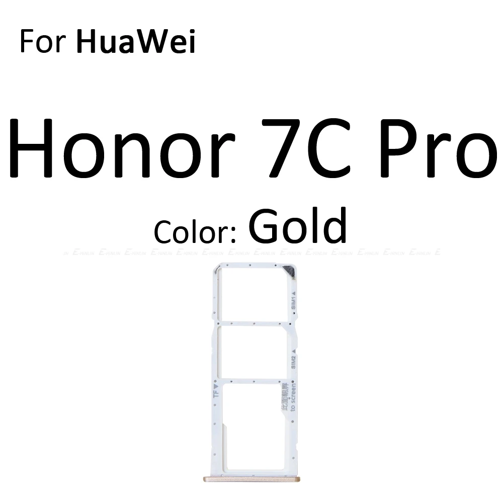 Высокое качество Micro SD/Sim карты лоток гнездо адаптера для HuaWei Honor 7C Pro Разъем Держатель Слот ридер контейнер