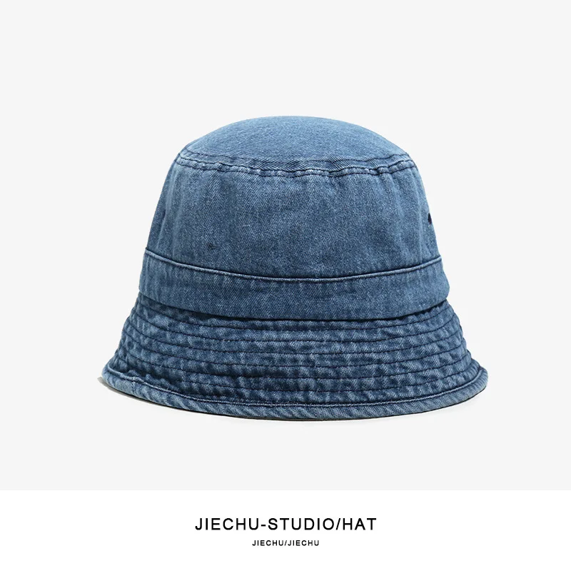 

Cowboy Fisherman Hat Women Casual All-match Fashion Japanese Summer Sunscreen Bucket Hat Bucket Hat Bucket Hat Men