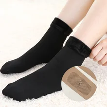 Dreamlikelin зимние сапоги теплые носки теплые Нескользящие флисовый носок для взрослых женские рождественские носки