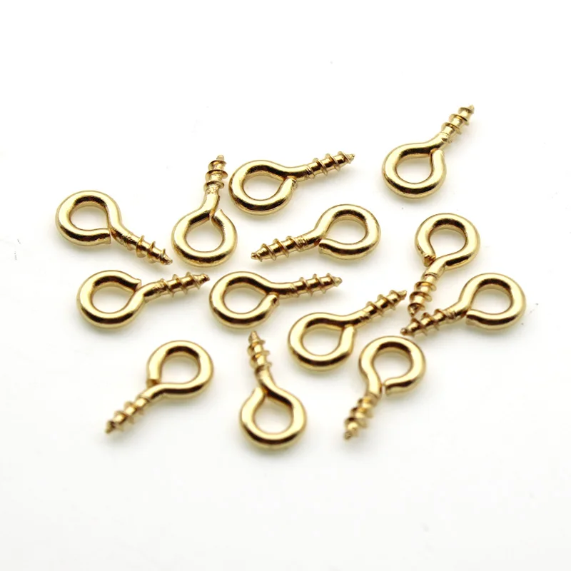 200/500 Pcs Eyepins Hooks Sheep Eyelets Screw Accessories