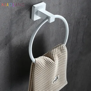 

XIAOLANG 2020White Nordic Bathroom Stainless Steel Towel Hanging Antique Towel Rack Toilet Towel Ring