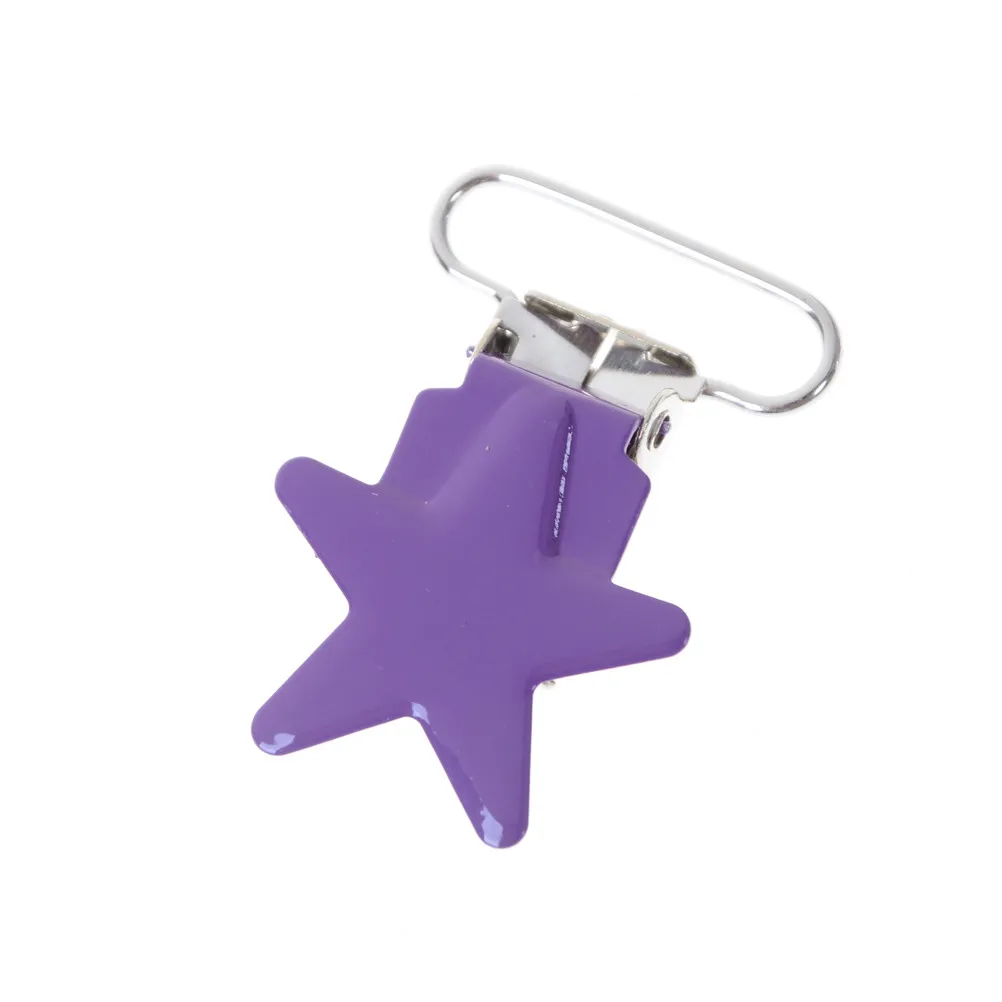 5pcs/lot Baby Pacifier Clip Soother Teether Star Shape Safe Holder Saliva Towel Support Anti Fall Cute Clips Newborn Infant Feed