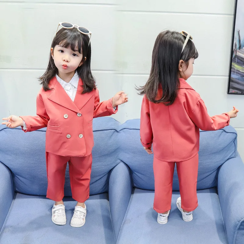 

Childrenswear Girls Autumn Clothing 2019 New Style Children Suit Two-Piece Set Fashionable Baby Set Western Style CHILDREN'S Clo