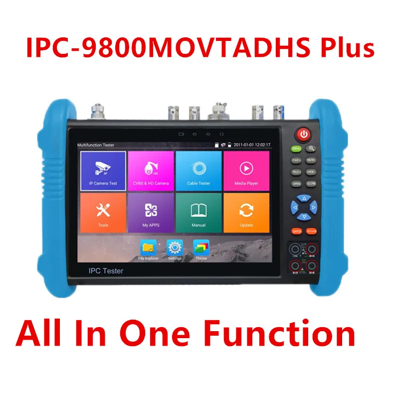 CCTV Камера тестер IPC-9800MOVTADHS плюс все в одном 6K IP AHD TVI CVI SDI CVBS TDR H.265 1920 mAh