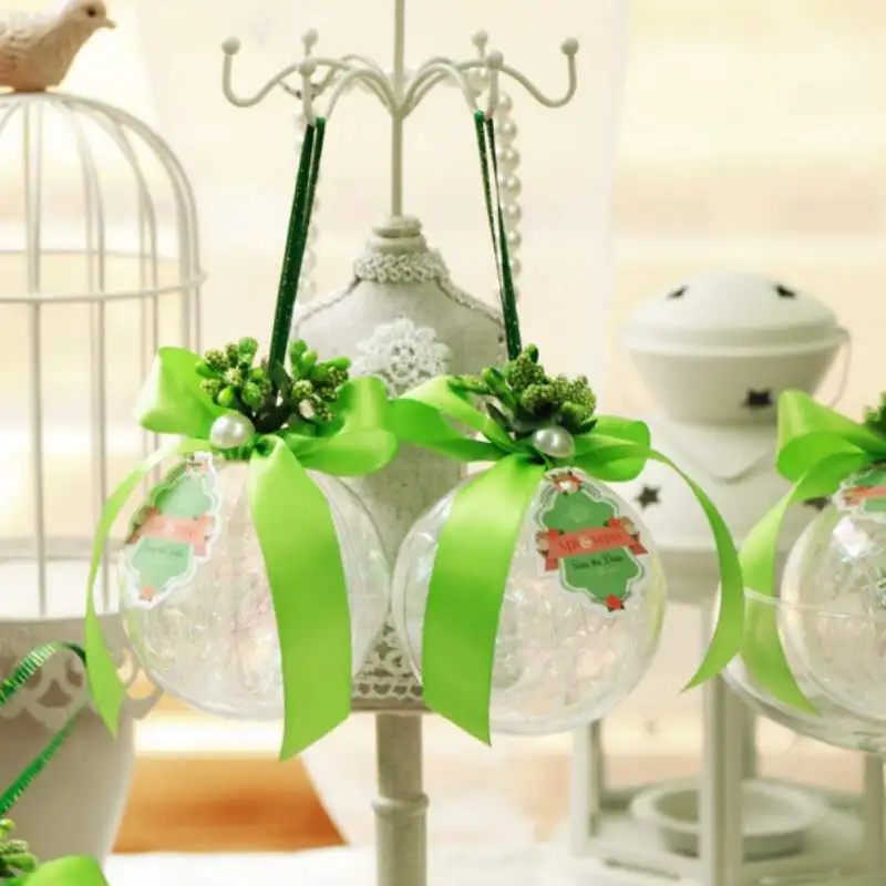 Fillable Ornaments Ball Classic Transparent Candy Boxes Wedding Gift Box Birthday Anniversary Favor Spherical Candy Tins