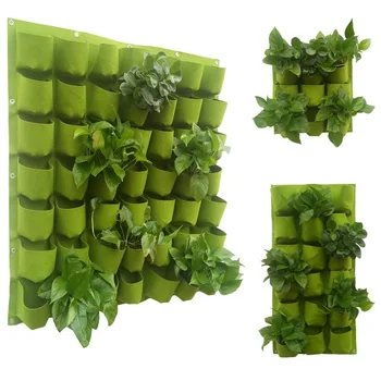 

Hand Made Wicker Rattan Flower Basket Green vine Pot Planter Hanging Vase Container Wall Plant Basket For Garden T04081